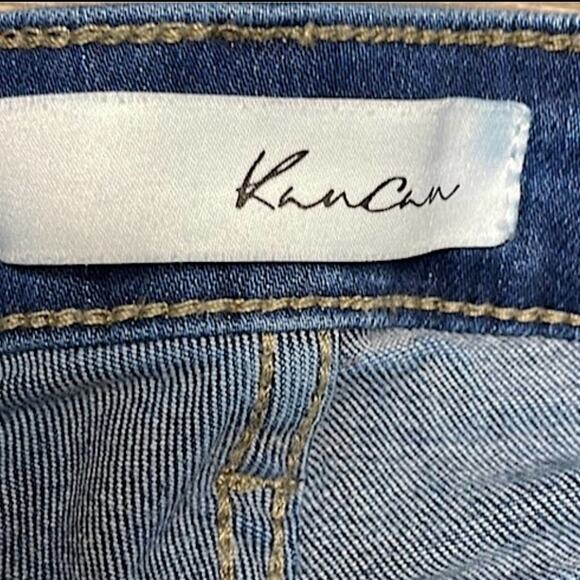 KANCAN Jeans Womens Size 5/26 Distressed Patch Leopard Cheetah Print - Picture 5 of 6